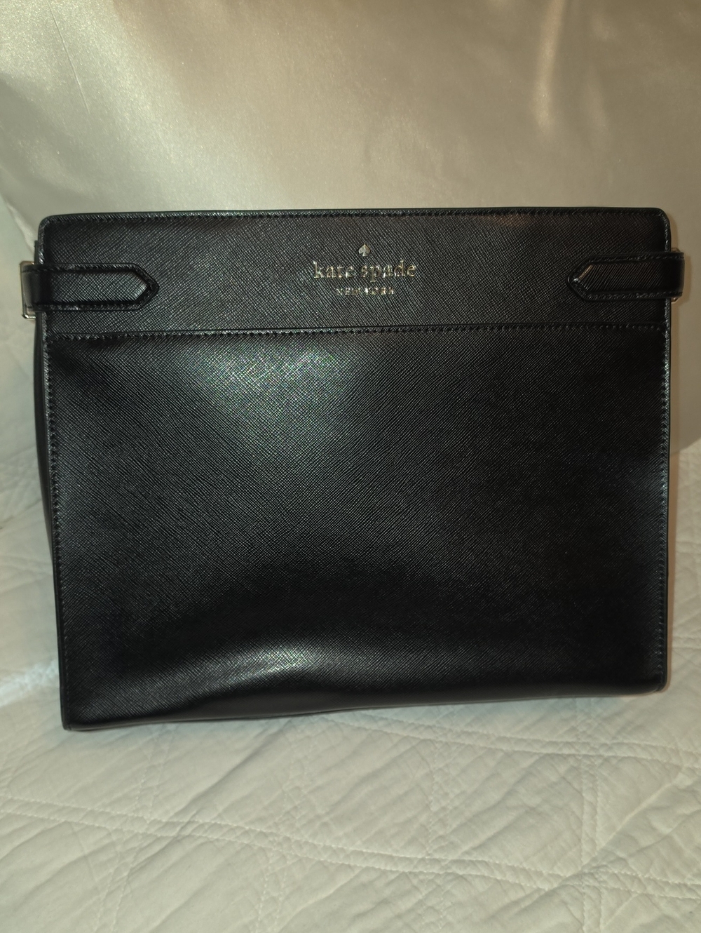 Kate Spade Black Saffiano Leather Bag EUC